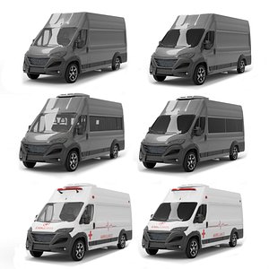 Van Pack Gameready with and no interior