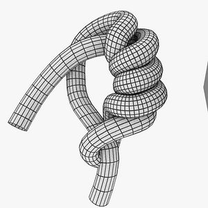 3D knot hitch model
