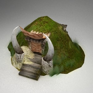 fantasy dugout 3d model