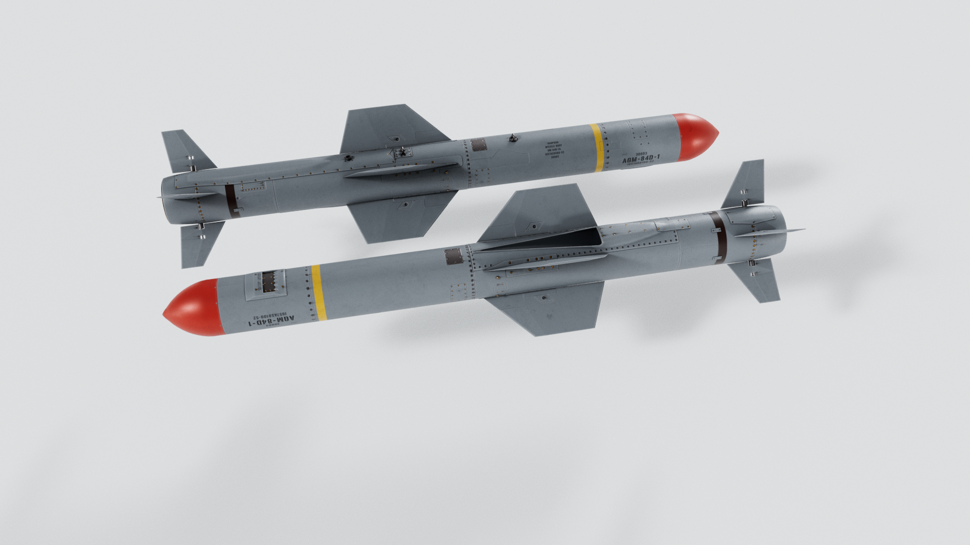 AGM-84D Harpoon Missile Model 3D Model - TurboSquid 2155739