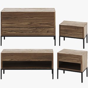 3D Porada Nara table commode model