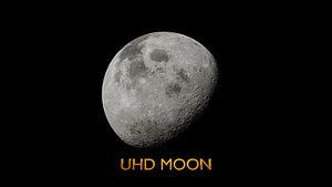 3D UHD Moon 27K model