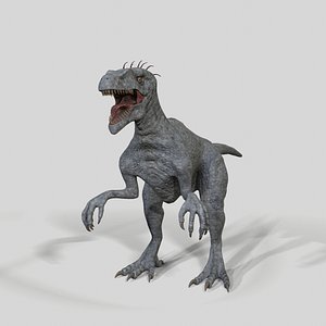 3D Dinosaurs Velociraptor Hybrid 3D model model