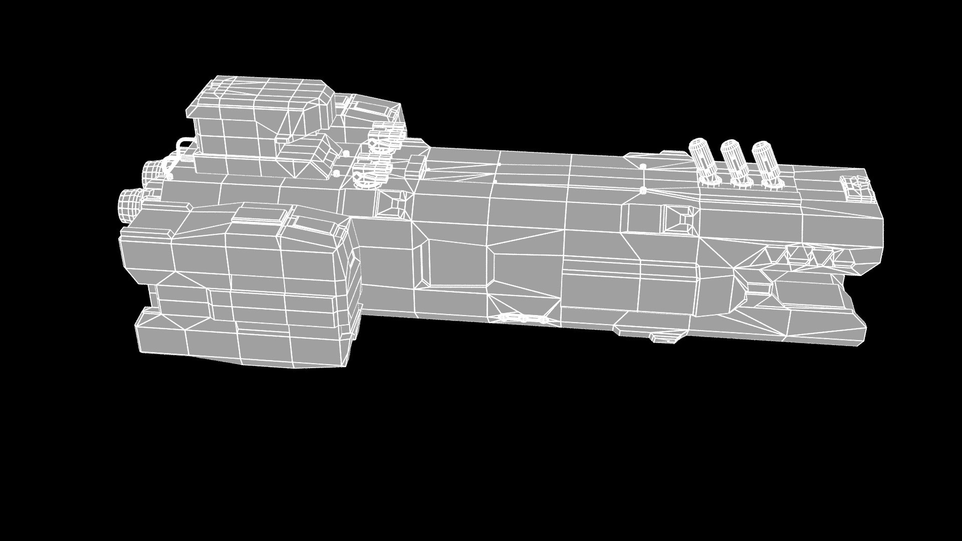 3D Sci-fi Spaceship Delta 3 Model - TurboSquid 2008150