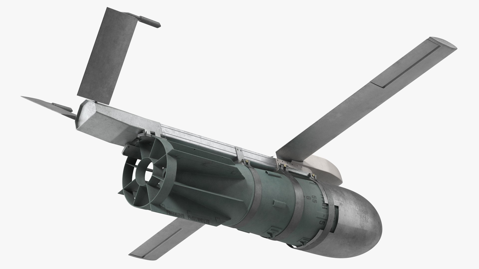 Russian FAB 3000 Air Bomb with UMPK model https://p.turbosquid.com/ts-thumb/eR/0xl35I/OC/russianfab3000airbombwithumpkvray3dmodel016/jpg/1714104963/1920x1080/fit_q87/46fa583c4bd05874aa9a8d1e0f04bc39467bd52b/russianfab3000airbombwithumpkvray3dmodel016.jpg