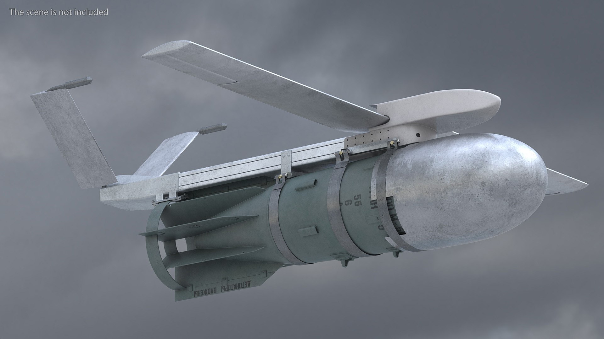 Russian FAB 3000 Air Bomb with UMPK model https://p.turbosquid.com/ts-thumb/eR/0xl35I/RX/russianfab3000airbombwithumpkvray3dmodel006/jpg/1714104927/1920x1080/fit_q87/0159069f1e881c52a31fc0dac35ccbd6c674f43d/russianfab3000airbombwithumpkvray3dmodel006.jpg