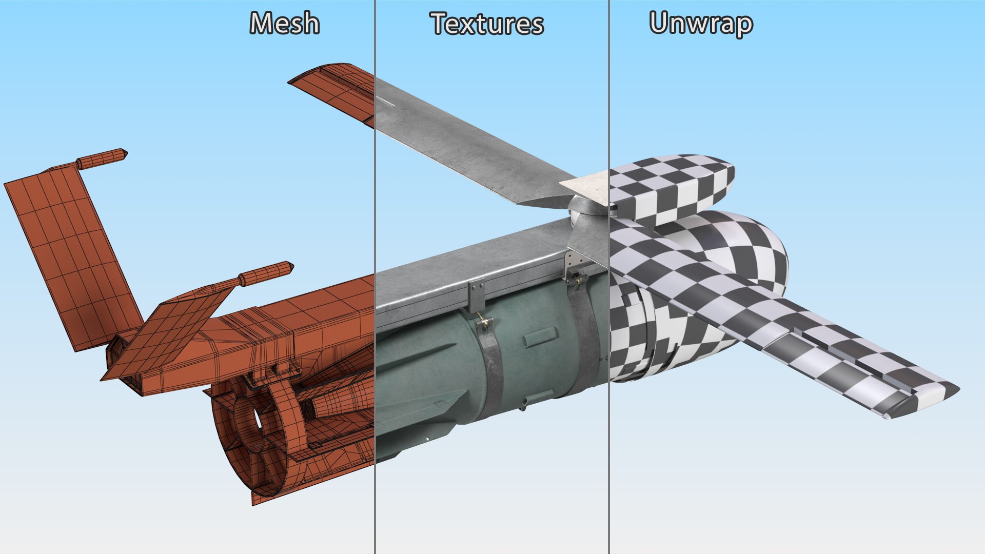 Russian FAB 3000 Air Bomb with UMPK model https://p.turbosquid.com/ts-thumb/eR/0xl35I/k9/russianfab3000airbombwithumpkvray3dmodel019/jpg/1714104975/1920x1080/fit_q87/586bed545629befdc7842011e5ef77347f4ad243/russianfab3000airbombwithumpkvray3dmodel019.jpg