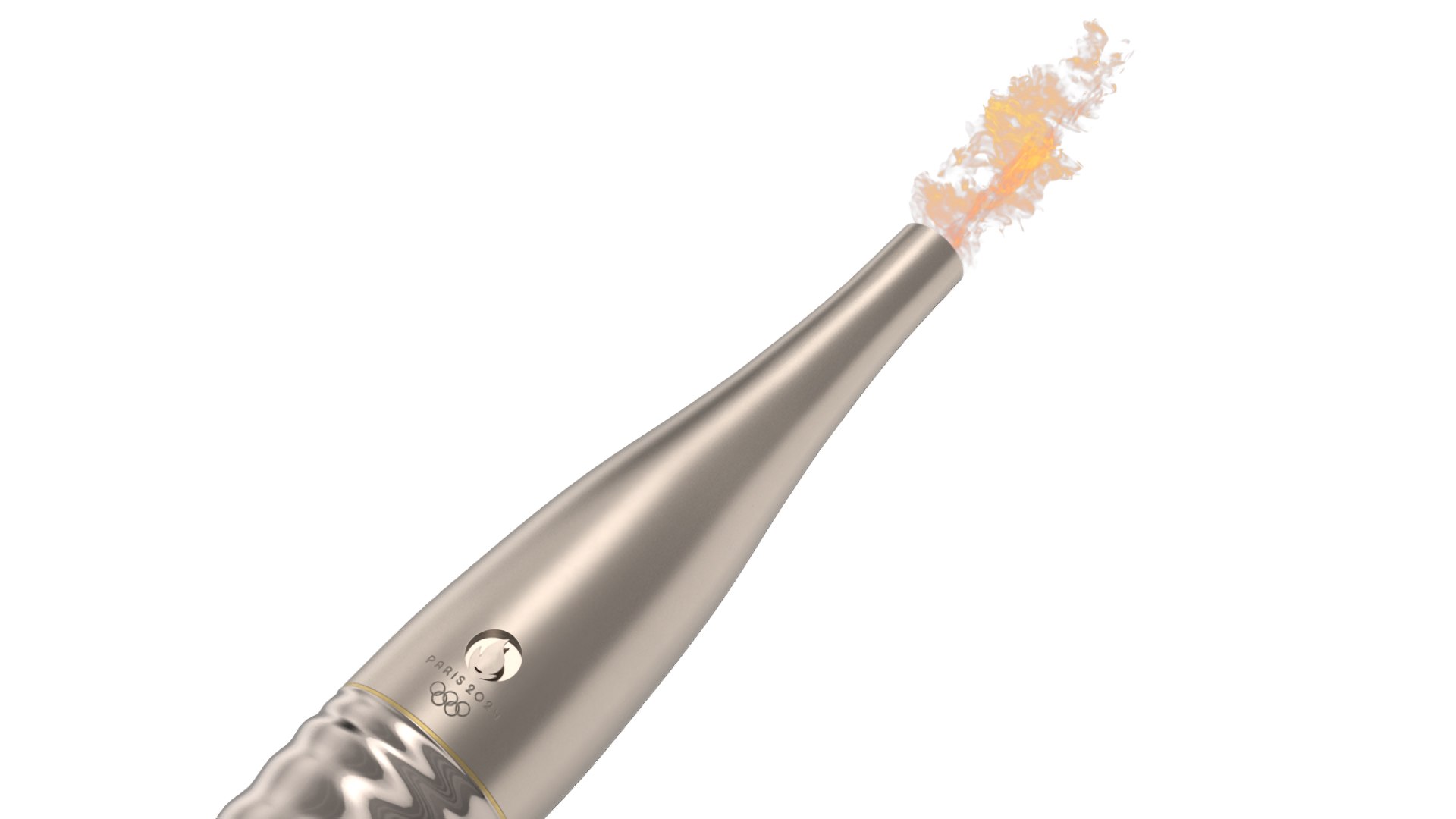 Olympic torch 2024 3D model preview