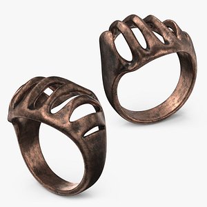 DEIMOS Jewelry Skeleton Jewelry Ring Gothic Punk Style