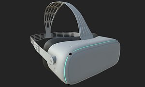 3D VR goggles for virtual reality gaming model