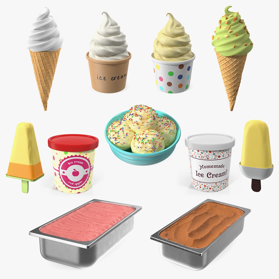 Ice Cream Collection 5 3D model preview
