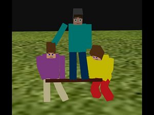 Minecraft parkour animated