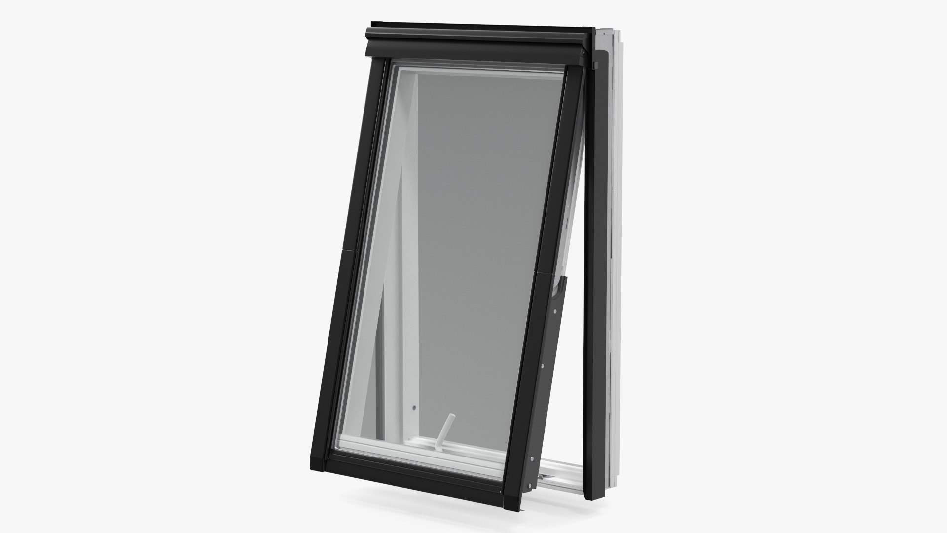 Roof Window 118 x 188 cm Rigged 3D model preview
