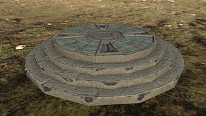 Low Poly 3D Desert Portal Model