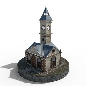 3D model clock tower kayseri