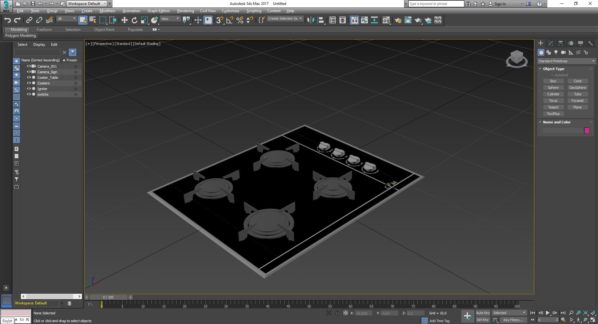 3D Model Cooktop - Built In Cooker - TurboSquid 1733267
