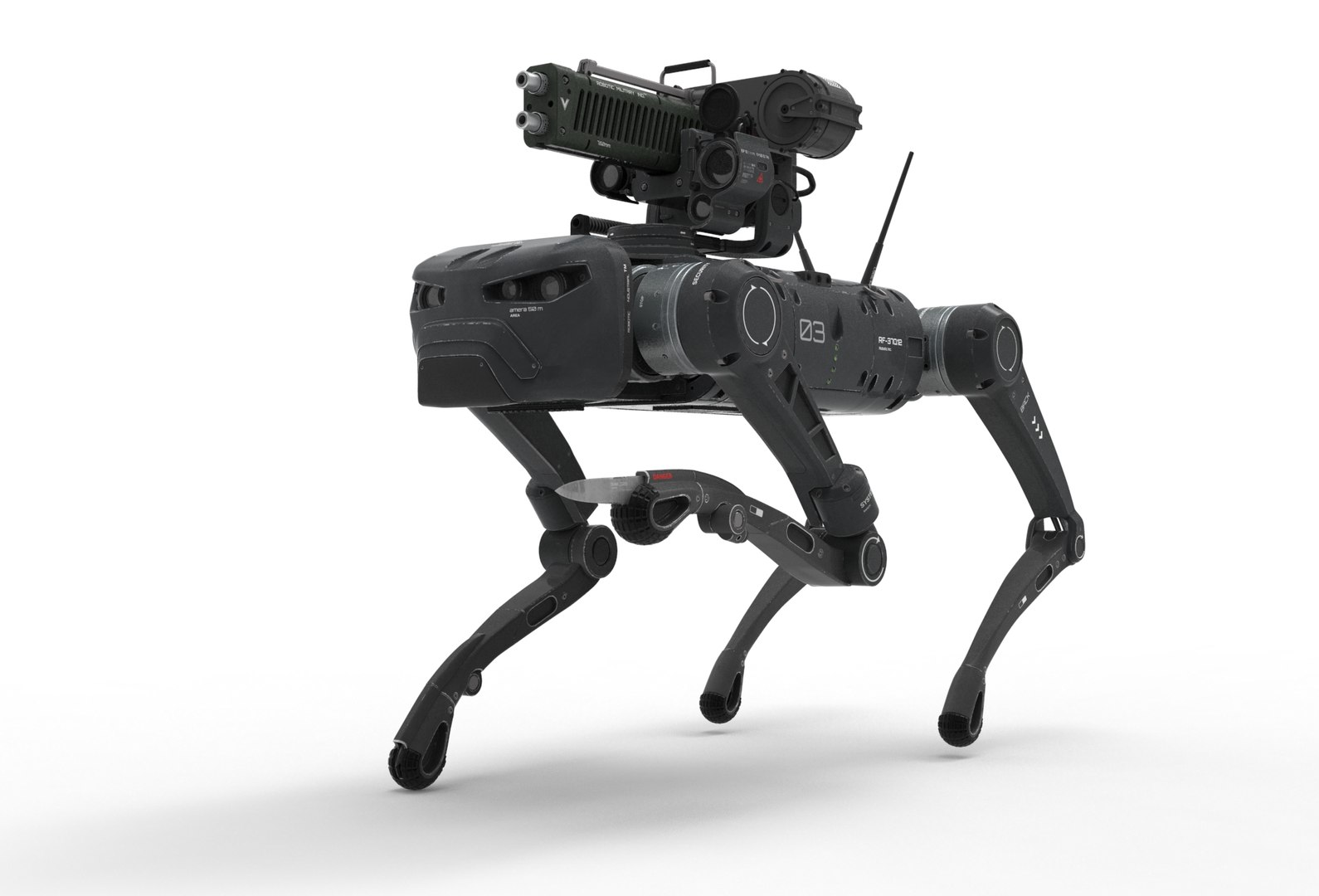 Military Robot Dog with a gun model https://p.turbosquid.com/ts-thumb/eR/Q8WcmF/0f/gun_dog.53/jpg/1755633835/1920x1080/fit_q87/ab8a72421b571d837323461052c0e6b8f44c5966/gun_dog.53.jpg