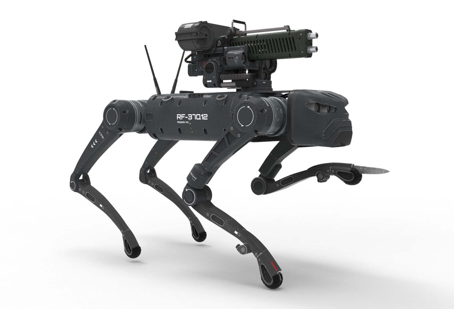 Military Robot Dog with a gun model https://p.turbosquid.com/ts-thumb/eR/Q8WcmF/yr/gun_dog.41/jpg/1755633829/1920x1080/fit_q87/4d0b06600287875400c23068a5afd52d70f4f323/gun_dog.41.jpg