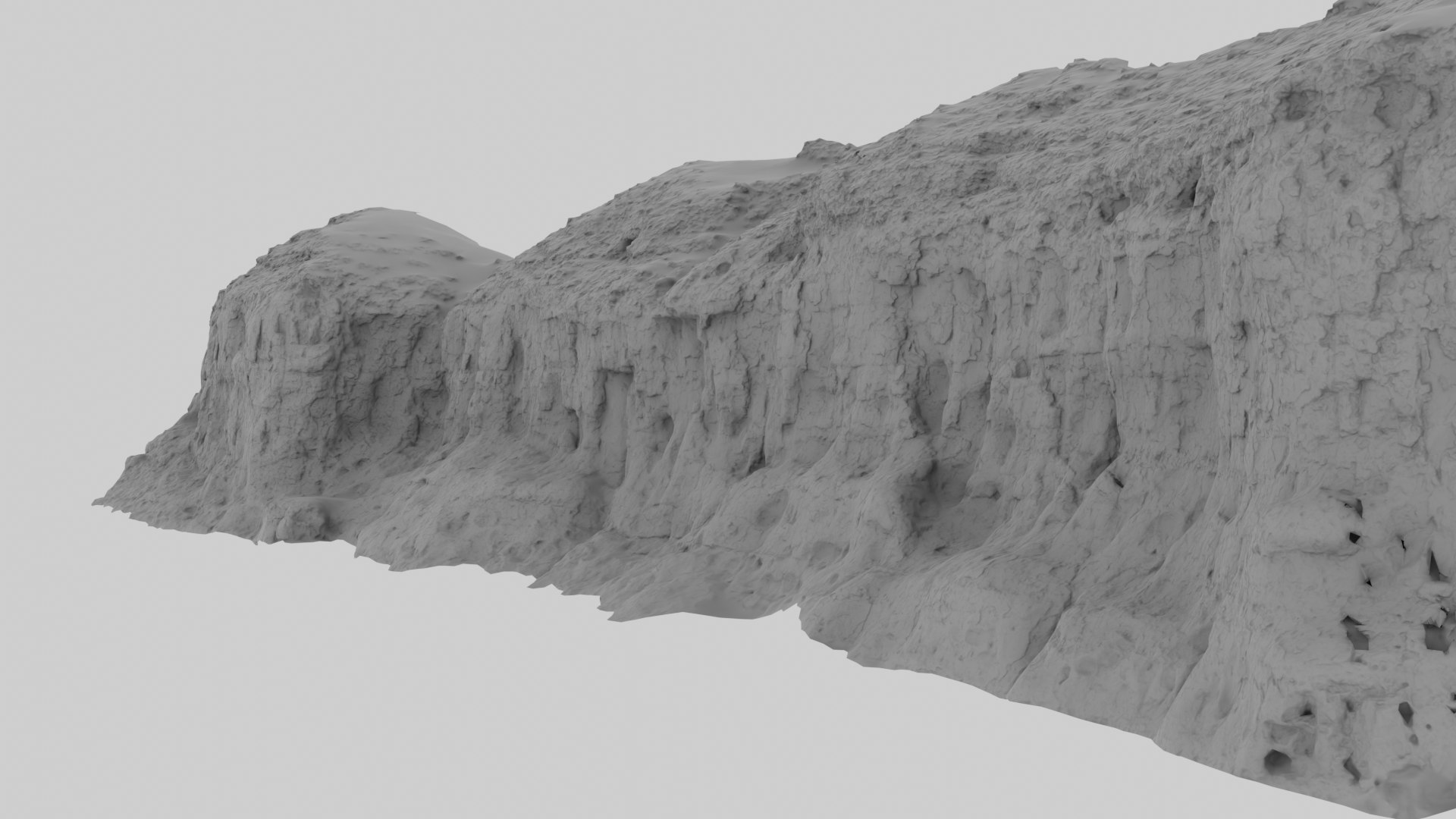 3D model Riverbed Canyon Cliff Scan 06 - TurboSquid 2052352