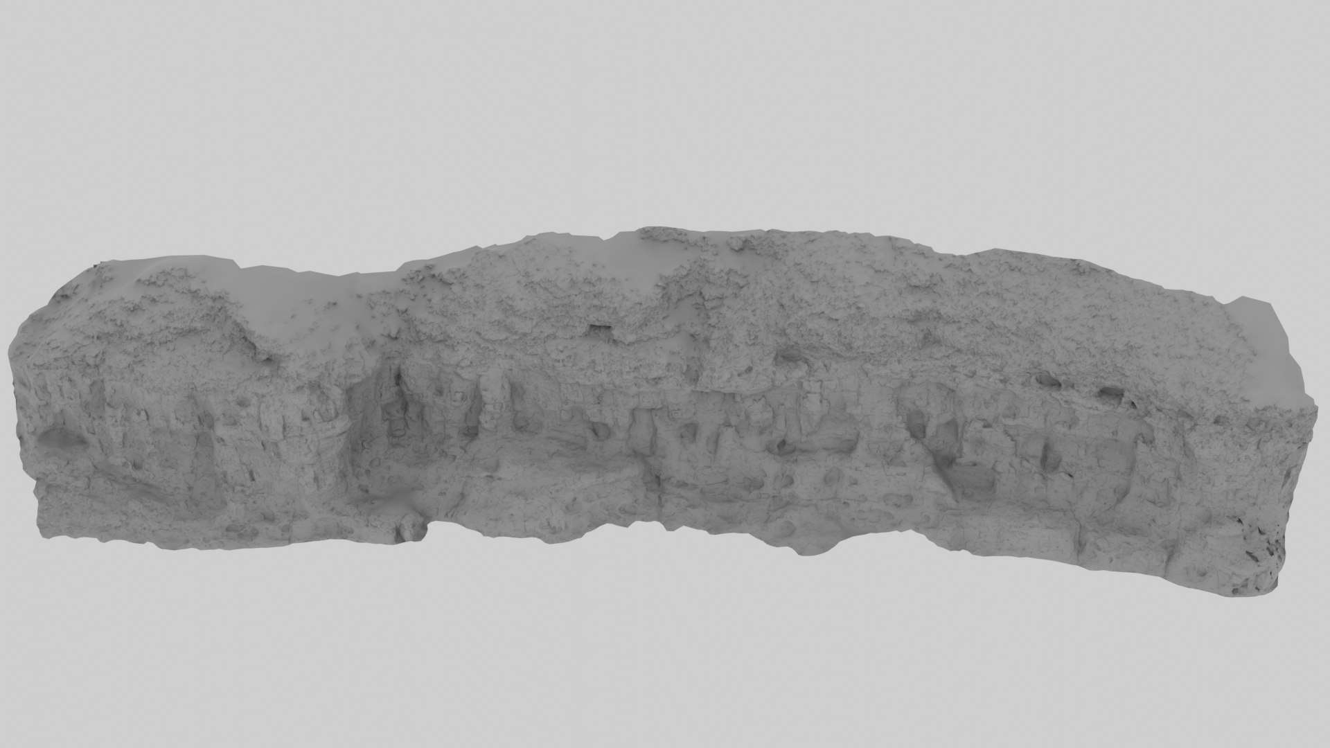 3D model Riverbed Canyon Cliff Scan 06 - TurboSquid 2052352