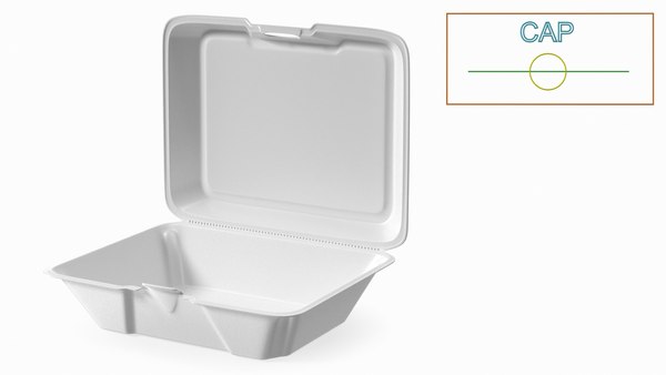modelo 3d Disposable Food Tray Rigged for Modo - TurboSquid 1956091