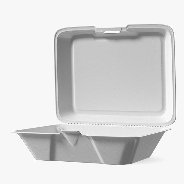 modelo 3d Disposable Food Tray Rigged for Modo - TurboSquid 1956091