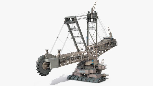 3D model Mining Multi Bucket Wheel Excavator - TurboSquid 1781122