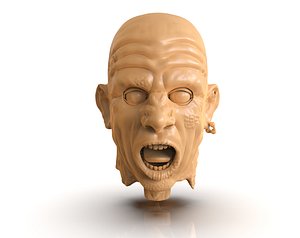 Decapitated Man Head 3D model