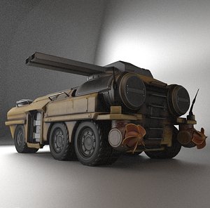 amphibious tank rigging 3d 3ds