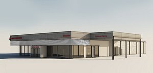 Mitsubishi service building- without textures