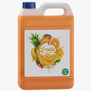 3D fruits juice gallon jug