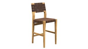 RH Vero Leather Stool 3D model