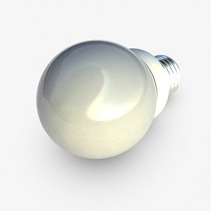 3d model spherical bulb e27