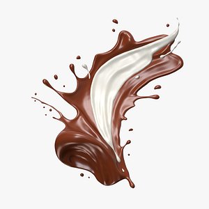 3D Chocolate Splash 03
