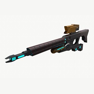 sci-fi gun model