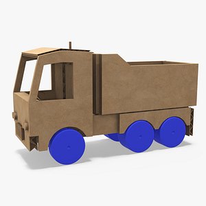 3D Cardboard Toy Dump Truck model