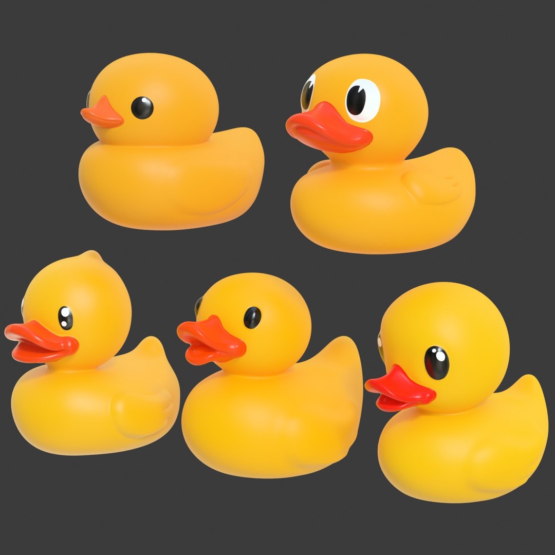 rubber duck 01 3D model https://p.turbosquid.com/ts-thumb/eS/1xR6S1/66JoXwIc/rubber_duck_pack_01_r_1_1/jpg/1508103215/1920x1080/fit_q87/758af6f596992790f9443dd090b6679a4599fa41/rubber_duck_pack_01_r_1_1.jpg