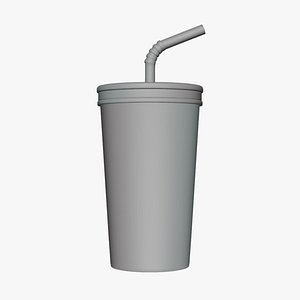 Basic Soda Cup - Geometry Only No Textures No Materials