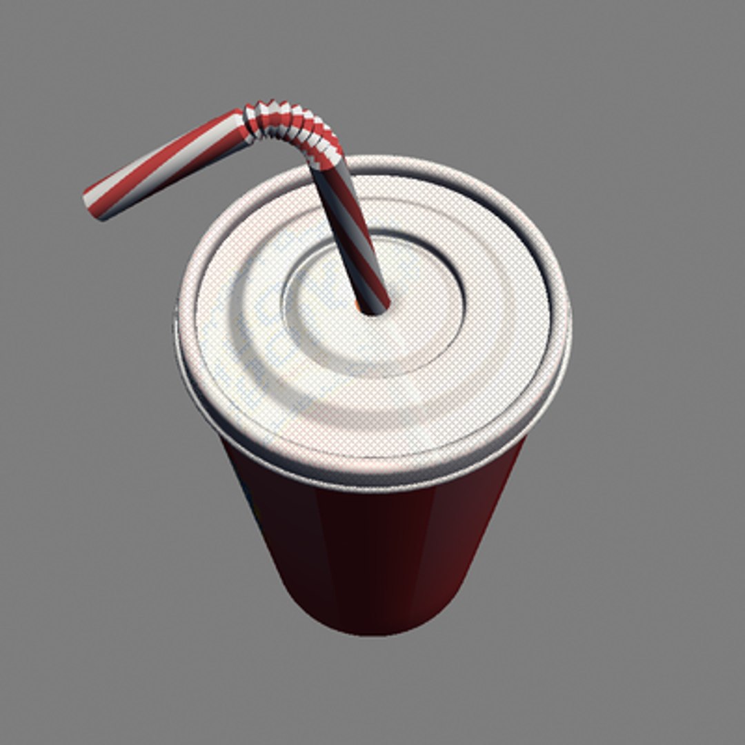 Paper Cup Straw 3ds