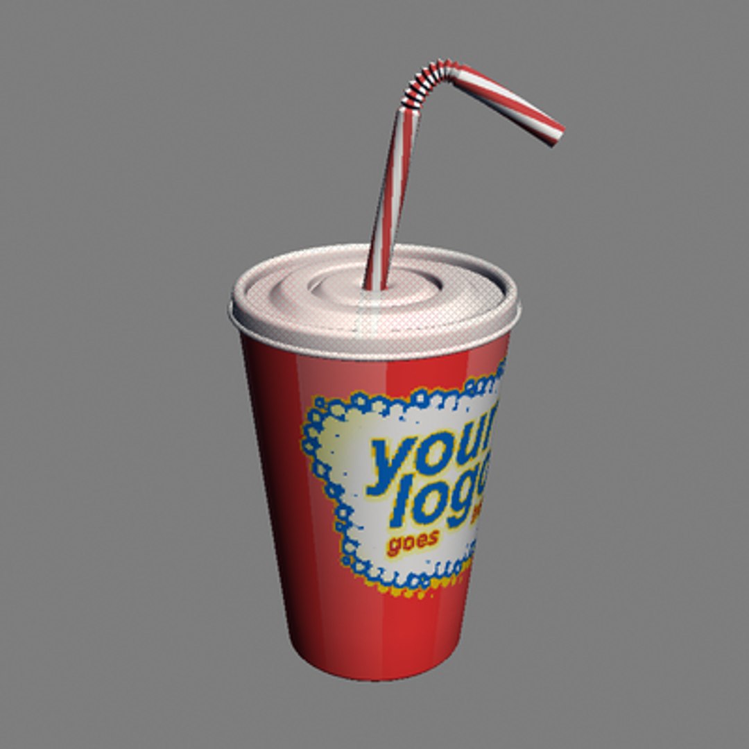 Paper Cup Straw 3ds