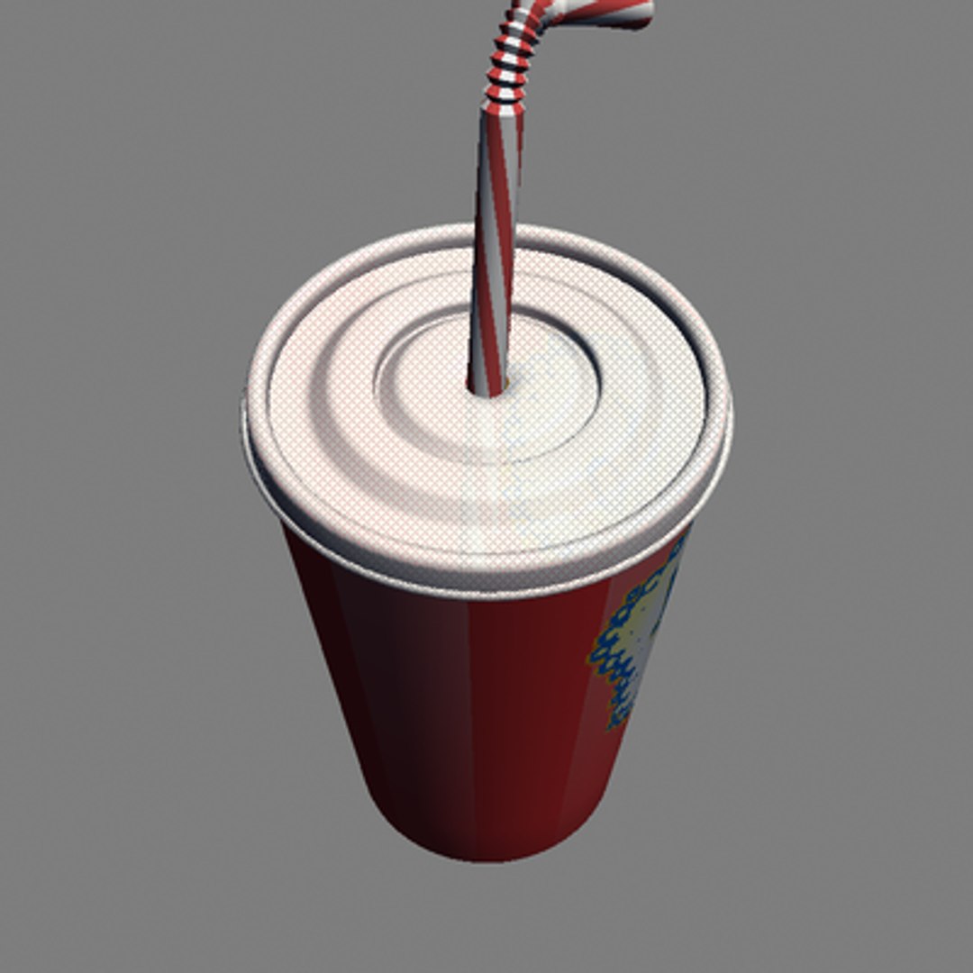 Paper Cup Straw 3ds