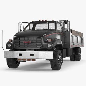 Chevrolet Kodiak C6500 Utility Stake Truck Black-Gray