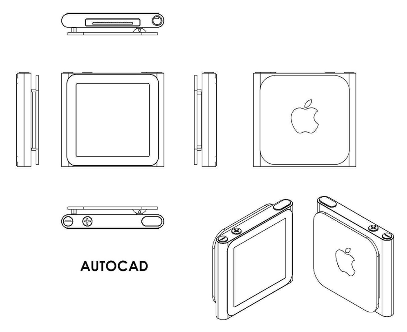 Apple Ipod Nano Multi 3d Model