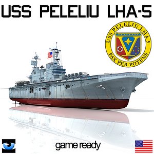 uss peleliu lha-5 u 3d max