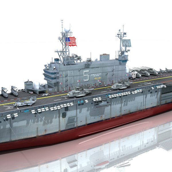 uss peleliu lha-5 u 3d max