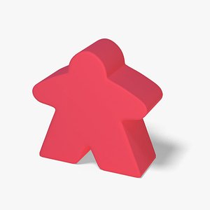 meeple 3D model
