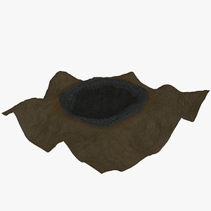 3d model crater