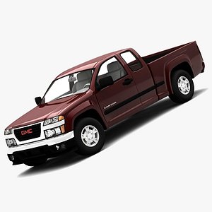 gmc canyon 2006 extended 3d model