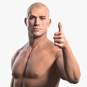 Realistic Rigged Man Vray & MentalRay