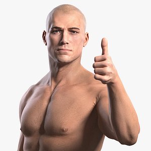 Realistic Rigged Man Vray & MentalRay